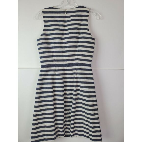 NWT J.Crew Factory Women's Sleeveless Striped Cotton Shift‎ Dress 0 - Picture 5 of 7